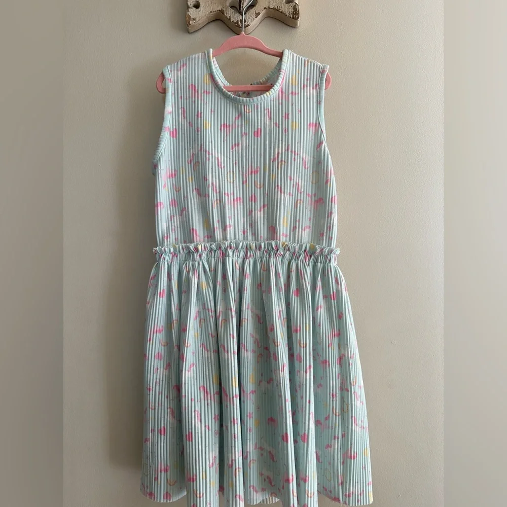 Light blue unicorn dress size 6X